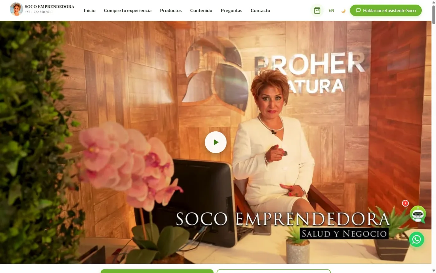 Página real de Soco